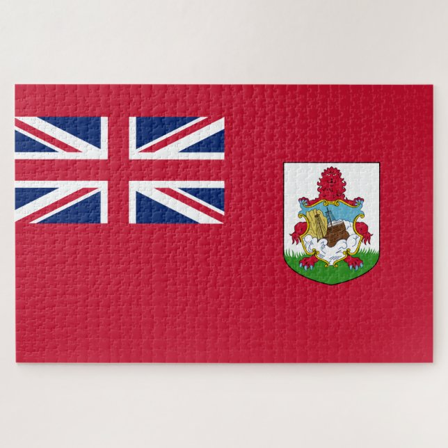 Puzzle Bandera de las Bermudas (Bermudas) (Islas del Cari (Horizontal)