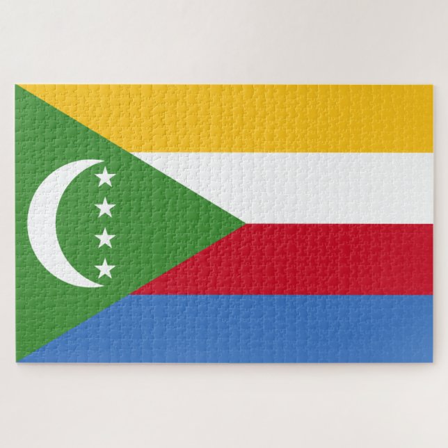 Puzzle Bandera de las Comoras (Horizontal)