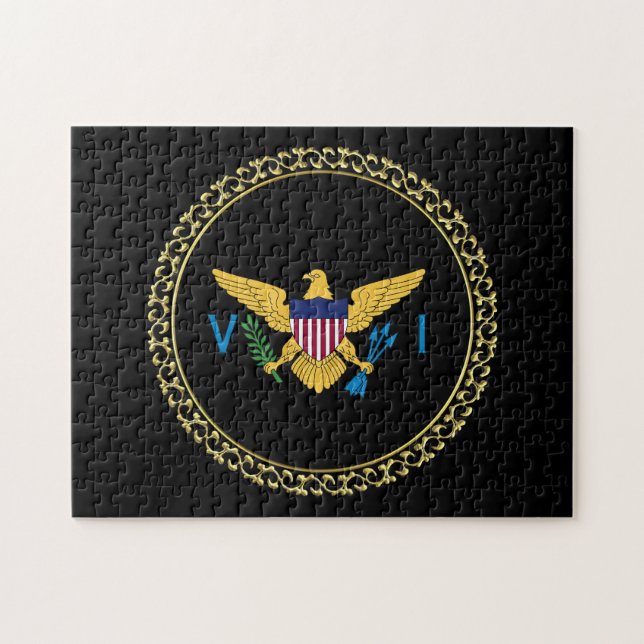 Puzzle Bandera de las Islas Vírgenes de Estados Unidos VI (Horizontal)