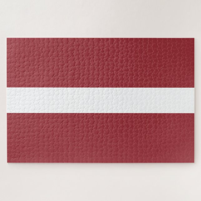 Puzzle Bandera de Letonia (Horizontal)
