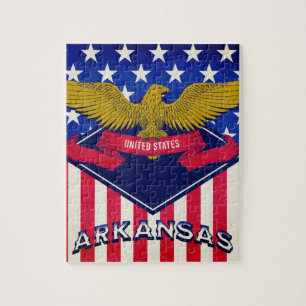 Puzzle Bandera de los Estados Unidos de Arkansas