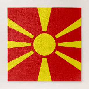 Puzzle Bandera de Macedonia del Norte