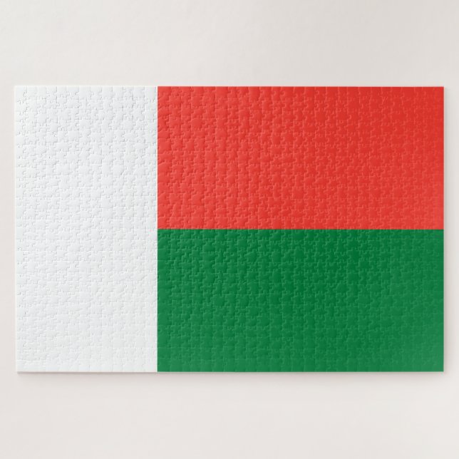 Puzzle Bandera de Madagascar (Horizontal)
