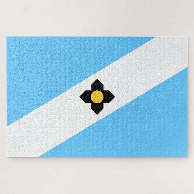 Puzzle Bandera de Madison (Wisconsin) (Horizontal)
