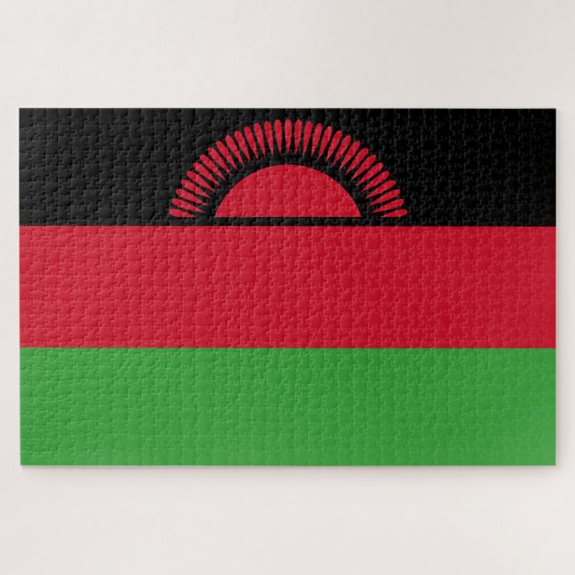 Puzzle Bandera de Malawi (Horizontal)