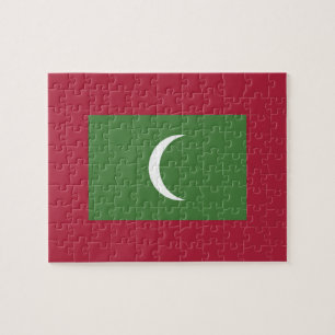Puzzle Bandera de Maldivas