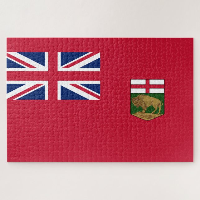 Puzzle Bandera de Manitoba (Horizontal)