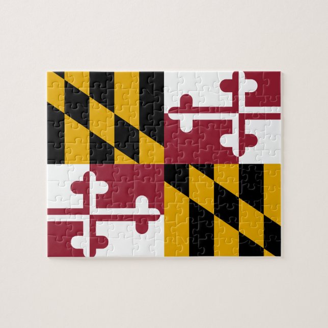 Puzzle Bandera de Maryland (Horizontal)
