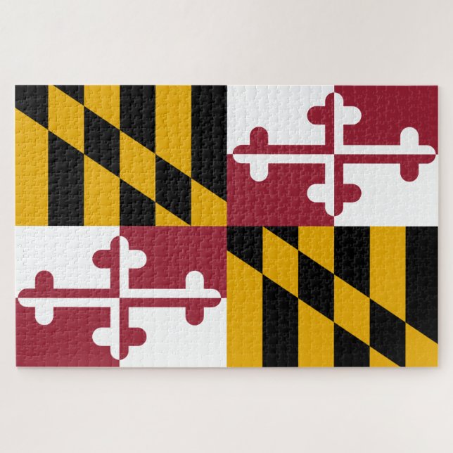 Puzzle Bandera de Maryland (Estado de los Estados Unidos) (Horizontal)