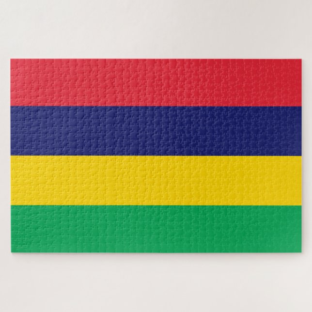 Puzzle Bandera de Mauricio (Horizontal)