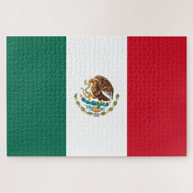 Puzzle Bandera de México (México) (Horizontal)