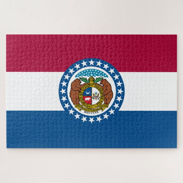 Puzzle Bandera de Misuri (Horizontal)