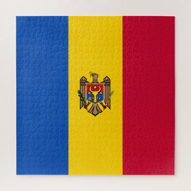 Puzzle Bandera de Moldavia (Vertical)