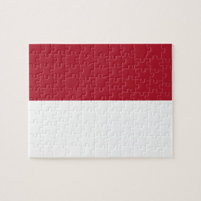 Puzzle Bandera de Mónaco (Horizontal)