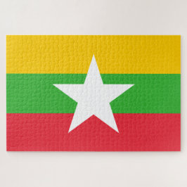 Puzzle Bandera de Myanmar (Birmania)