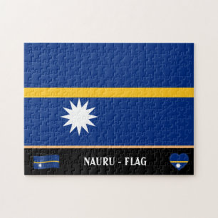 Puzzle Bandera de Nauru y país de Naura / Nauru