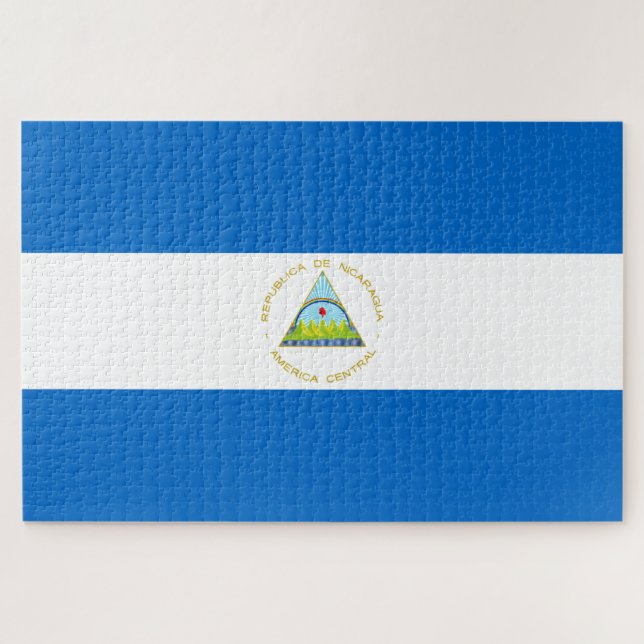 Puzzle Bandera de Nicaragua (Horizontal)