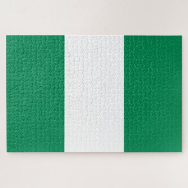 Puzzle Bandera de Nigeria (Horizontal)