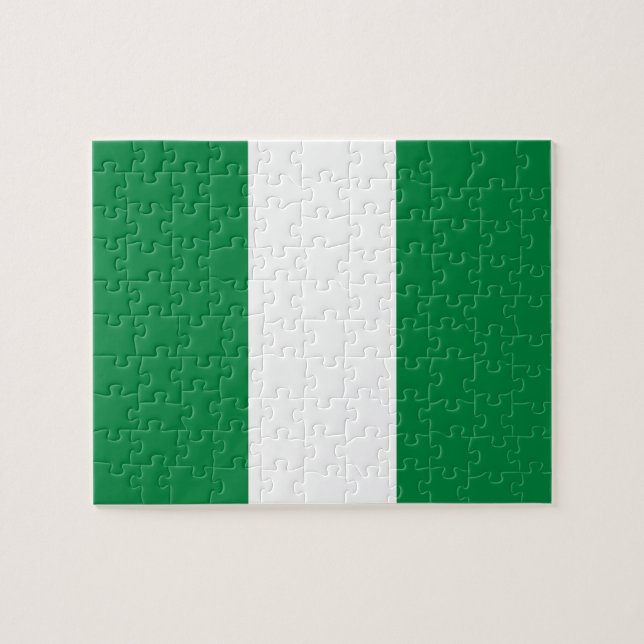 Puzzle Bandera de Nigeria (Horizontal)