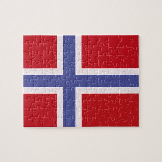Puzzle Bandera de Noruega (Horizontal)