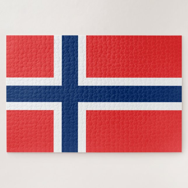 Puzzle Bandera de Noruega (Horizontal)