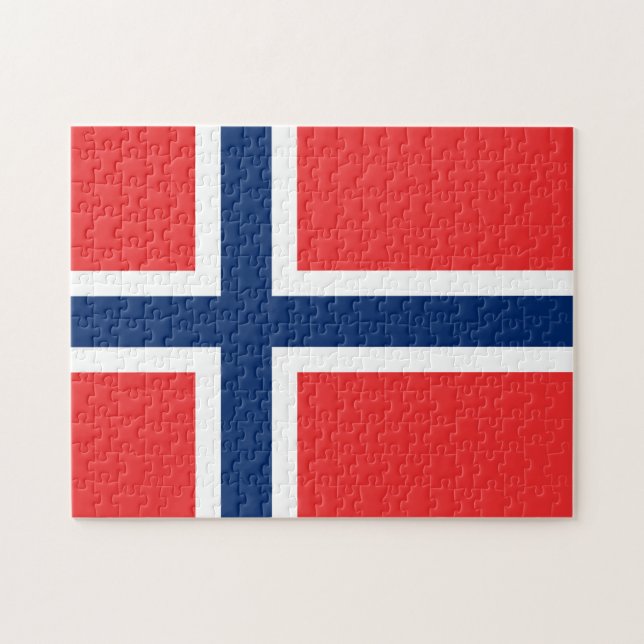 Puzzle Bandera de Noruega (Horizontal)