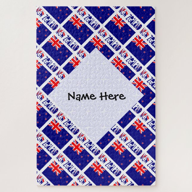 Puzzle Bandera de Nueva Zelanda y Nueva Zelanda (Vertical)