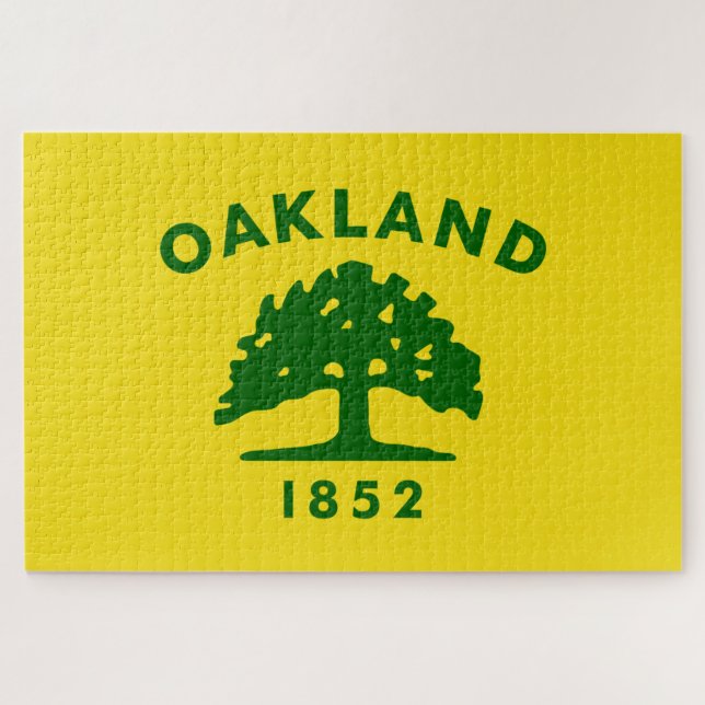 Puzzle Bandera de Oakland (California) (Horizontal)