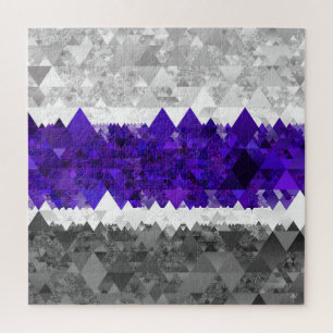 Puzzle Bandera de orgullo Boho Geométrico Mod Retro Greyg