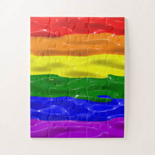Puzzle Bandera de orgullo de SlipperyJoe's brillo líquido