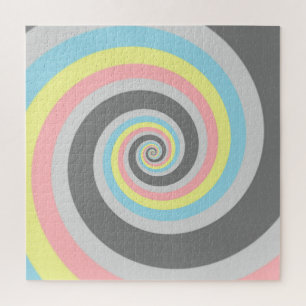 Puzzle Bandera de orgullo Demiflux espiral abstracto groo
