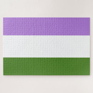 Puzzle Bandera de orgullo genderqueer