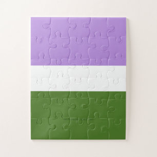 Puzzle Bandera de orgullo genderqueer de SlipperyJoe lava