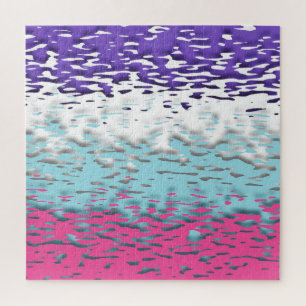 Puzzle Bandera de orgullo multissexual funky trippy ondul