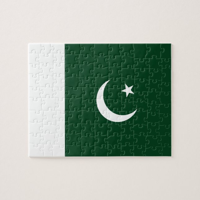 Puzzle Bandera de Pakistán (Horizontal)