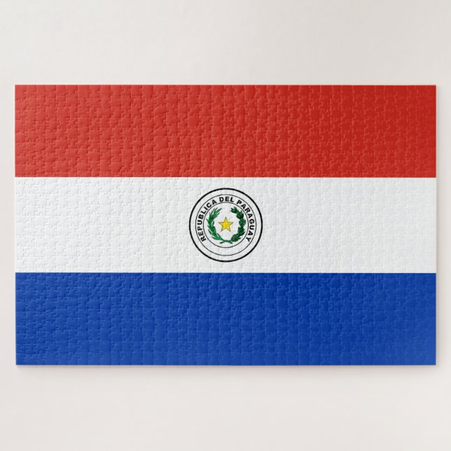 Puzzle Bandera de Paraguay (Horizontal)