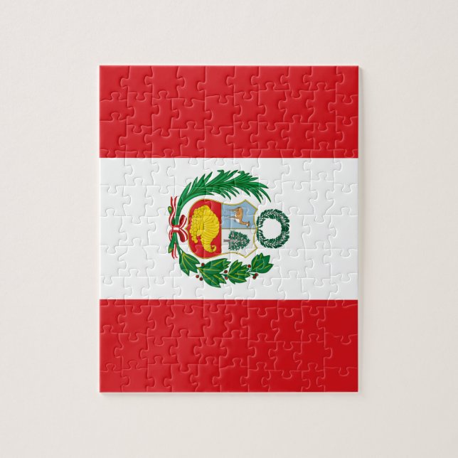 Puzzle Bandera de Perú (Vertical)