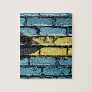 Puzzle Bandera de piedra de las Bahamas