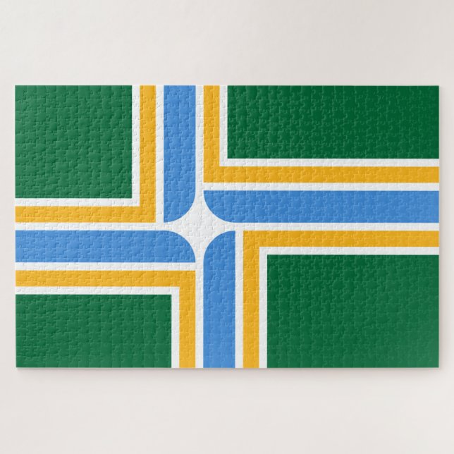 Puzzle Bandera de Portland (Oregón) (Horizontal)