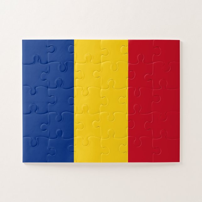 Puzzle Bandera de Rumania (Horizontal)