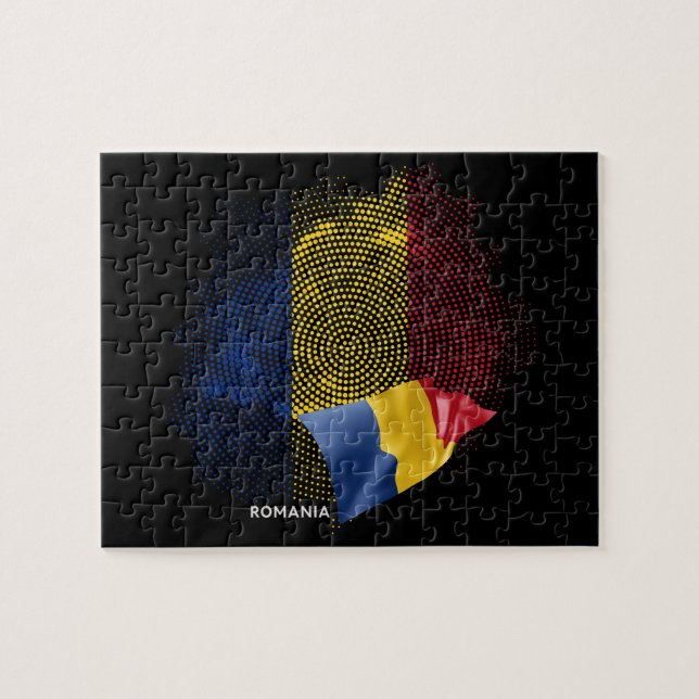 Puzzle bandera de Rumania (Horizontal)
