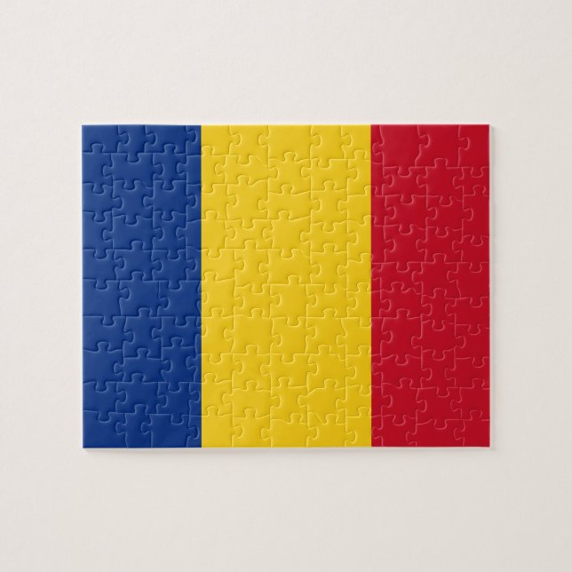 Puzzle Bandera de Rumania (Horizontal)