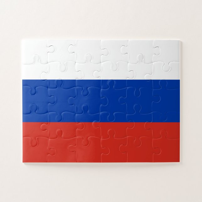 Puzzle Bandera de Rusia (Horizontal)