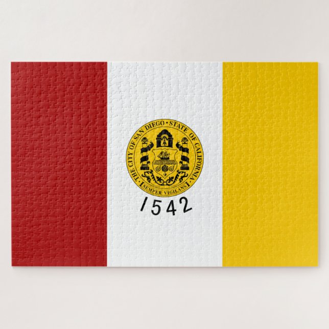 Puzzle Bandera de San Diego (California) (Horizontal)