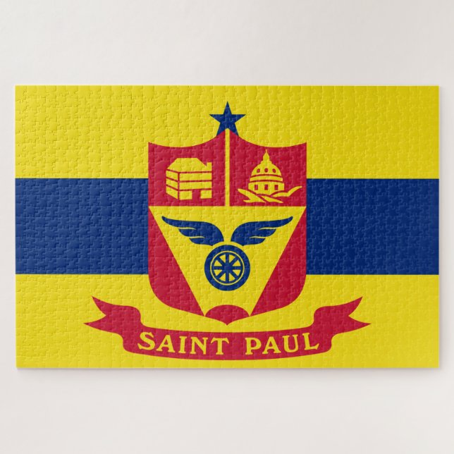 Puzzle Bandera de San Pablo (Minnesota) (Horizontal)