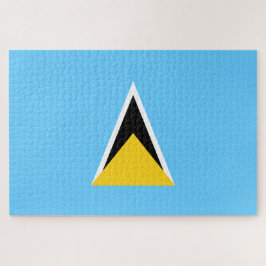 Puzzle Bandera de Santa Lucía (Santa Lucía) (Caribe)