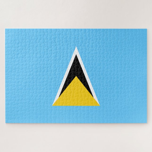 Puzzle Bandera de Santa Lucía (Santa Lucía) (Caribe) (Horizontal)