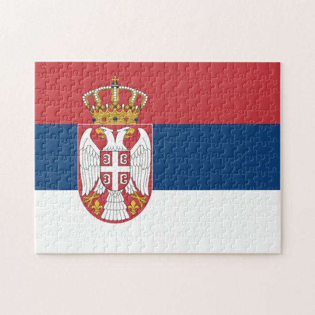 Puzzle Bandera de Serbia (Horizontal)