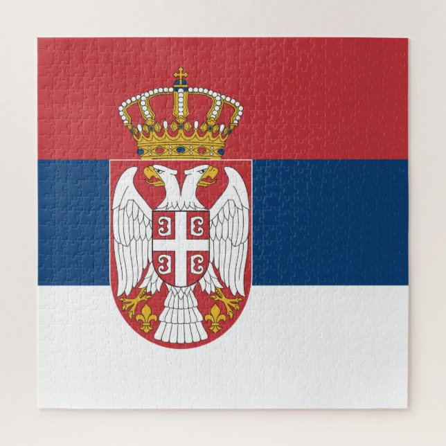 Puzzle Bandera de Serbia (Vertical)