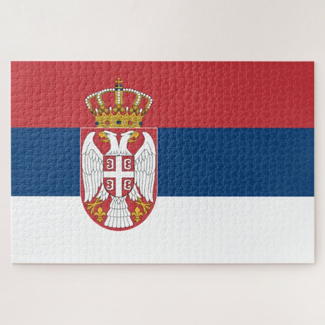 Puzzle Bandera de Serbia (Horizontal)